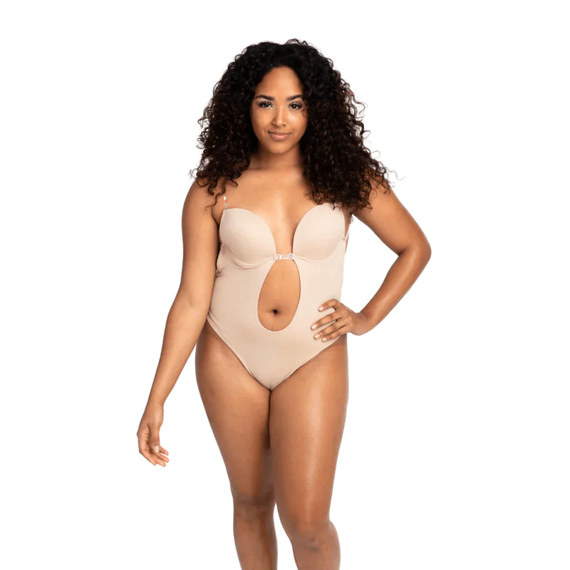 Body Sutiã 2 em 1 - Invisível Sem Costas Modelador Para Vestidos Decotados