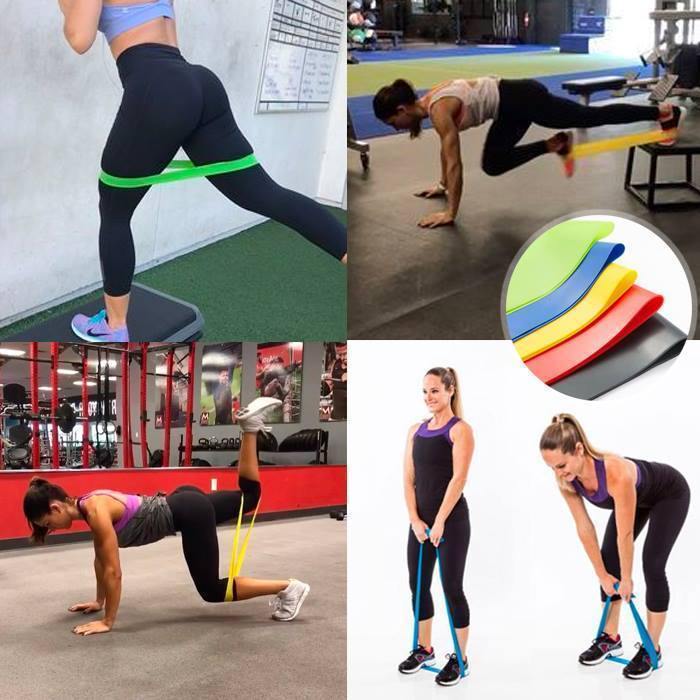Kit 5 Peças Elástico de Resistência - Exercício 5 Níveis