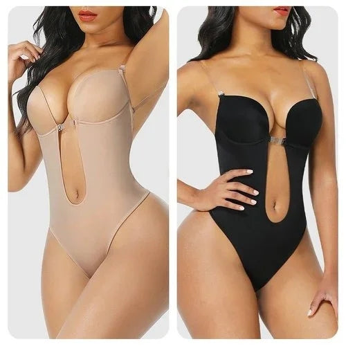 Body Sutiã 2 em 1 - Invisível Sem Costas Modelador Para Vestidos Decotados