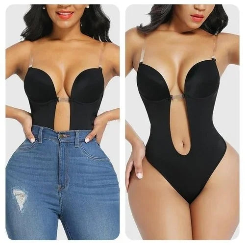 Body Sutiã 2 em 1 - Invisível Sem Costas Modelador Para Vestidos Decotados