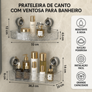 Fluno Sup™ – Prateleira com Ventosa Premium Para Banheiro (Frete Grátis 🎁)