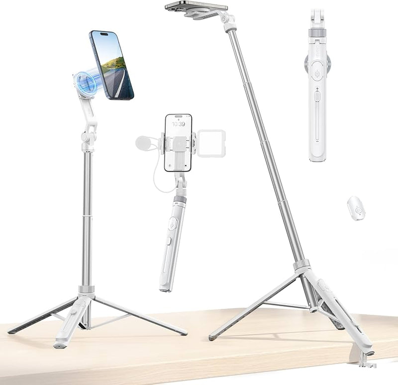 InstaGrip™ Pro - Tripé Selfie Stick 3 em 1 com Fixação Magnética e Controle Remoto - Frete Grátis + BRINDE 🎁